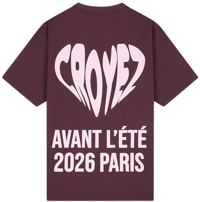 Croyez Classique T-Shirt CRB20026011 45004 Burgundy Maroon