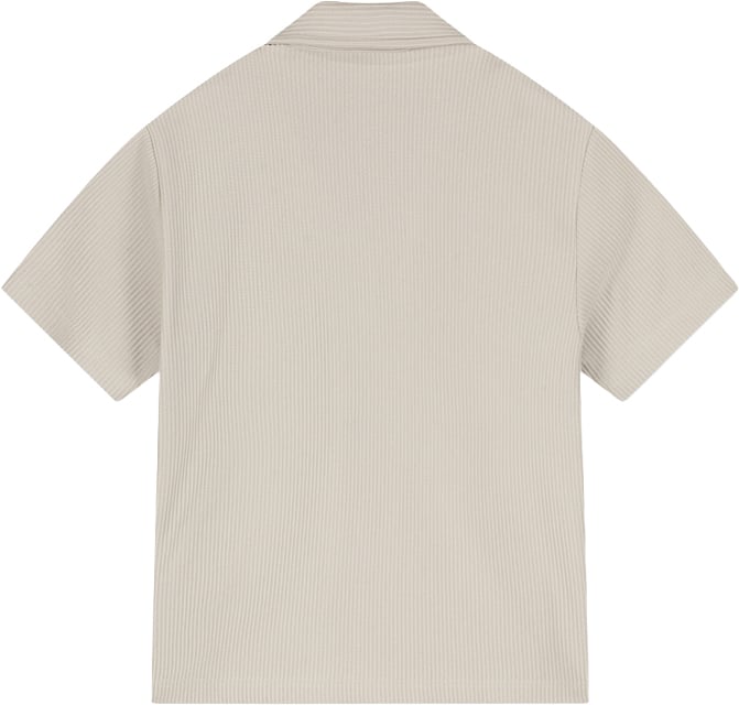 Croyez Croyez Mini Ribbed Shirt Beige