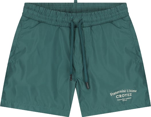 Croyez Croyez Mini Fraternité Swim Shorts Groen