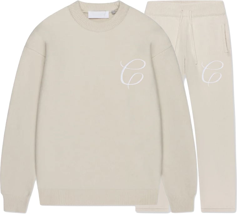 Croyez Croyez Essence Knit Tracksuit Beige