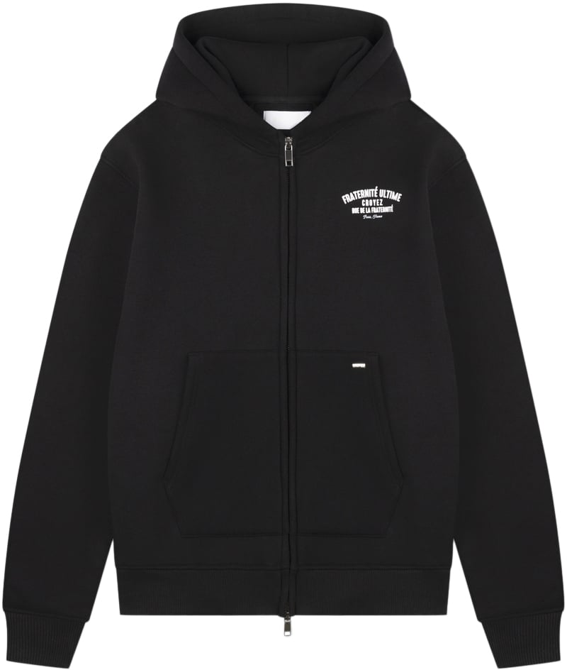 Croyez Croyez Fraternité Zip-Hoodie Zwart