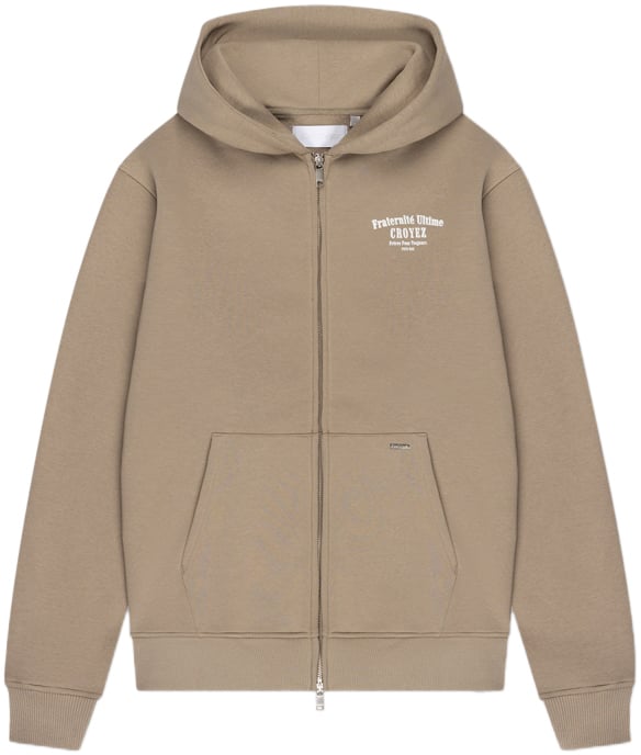 Croyez Croyez Fraternité Zip-Hoodie Beige