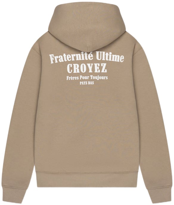 Croyez Croyez Fraternité Zip-Hoodie Beige