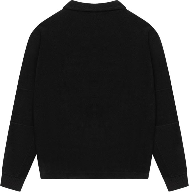 Croyez Croyez Fleece Polo Sweater Zwart