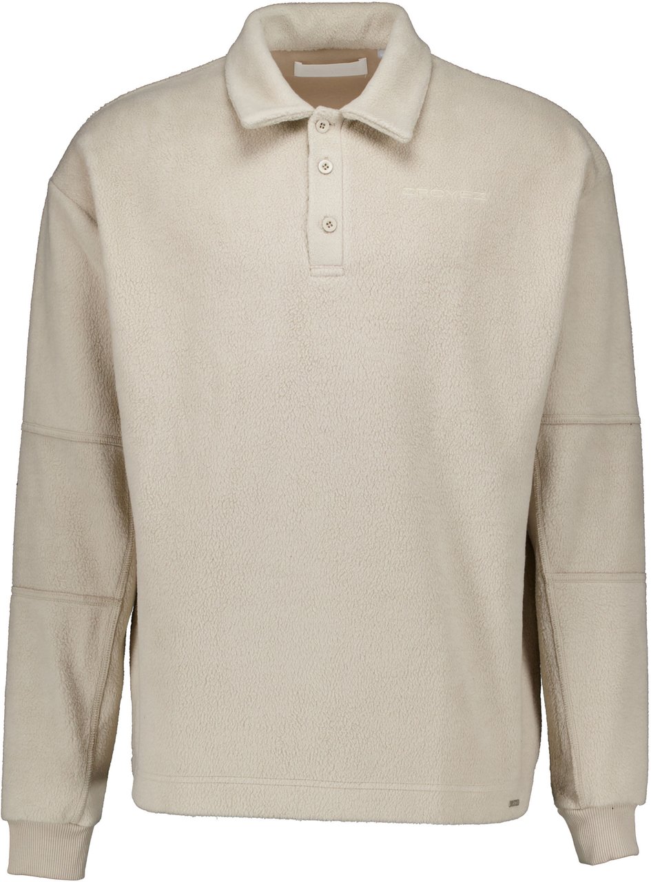 Croyez Croyez Fleece Polo Sweater Sweaters Zand Cr1-fw25-13 Beige