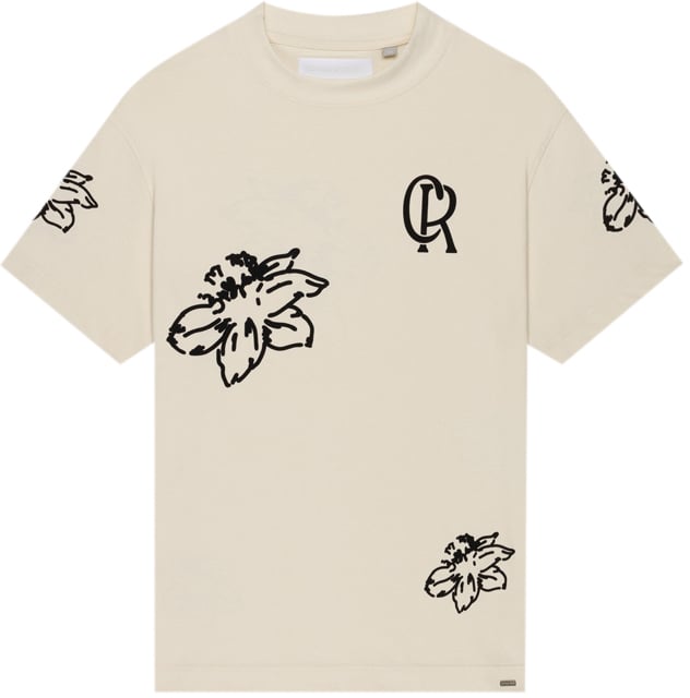 Croyez Croyez Flower T-Shirt Wit