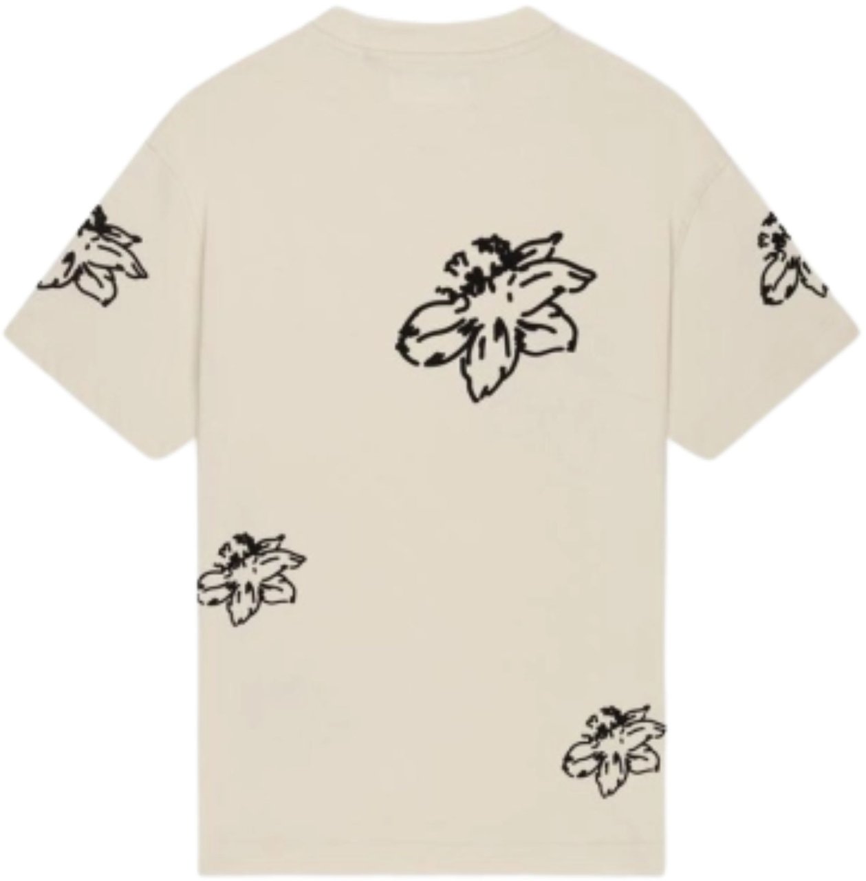 Croyez Croyez Flower T-shirts Off White Cr1-fw25-19 Wit