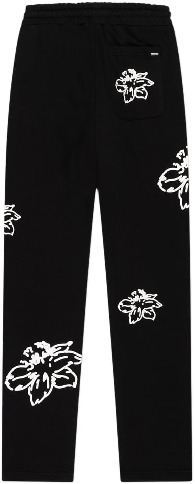 Croyez Croyez Straight Leg Flower Sweatpants Zwart