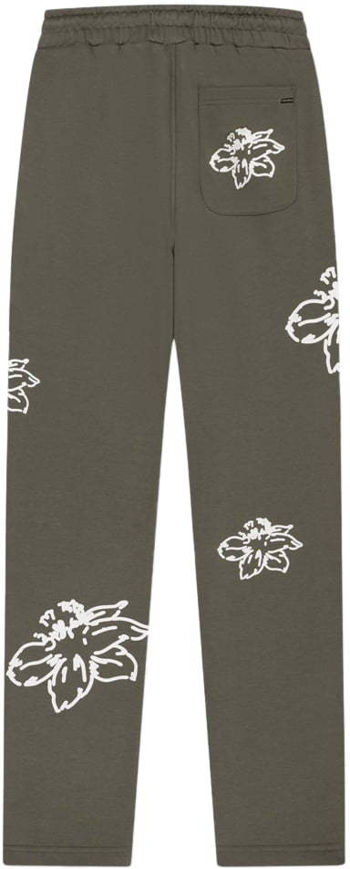Croyez Croyez Straight Leg Flower Sweatpants Groen