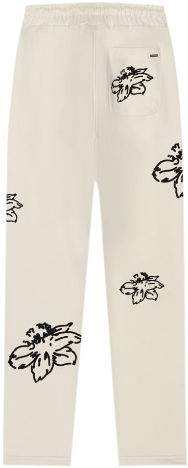 Croyez Croyez Straight Leg Flower Sweatpants Wit