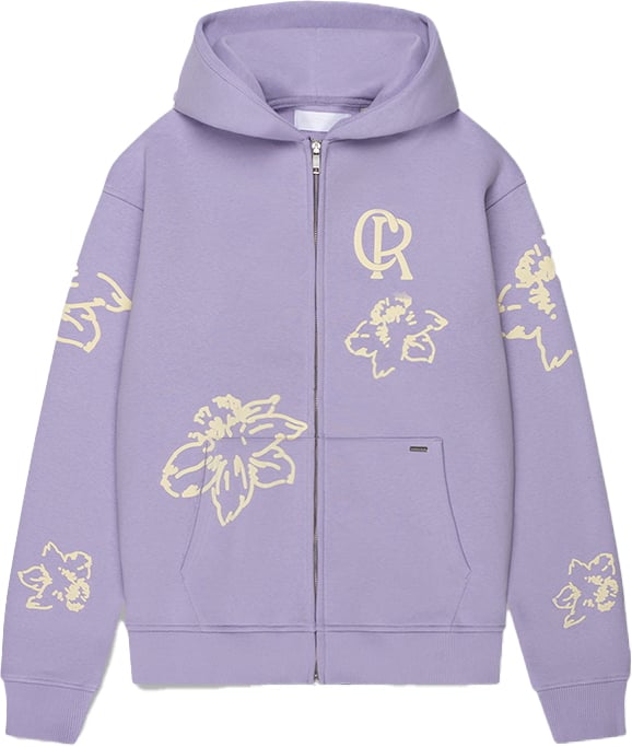 Croyez Croyez Flower Zip-Hoodie Paars