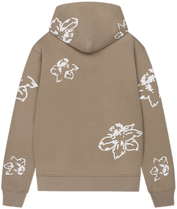 Croyez Croyez Flower Zip-Hoodie Beige