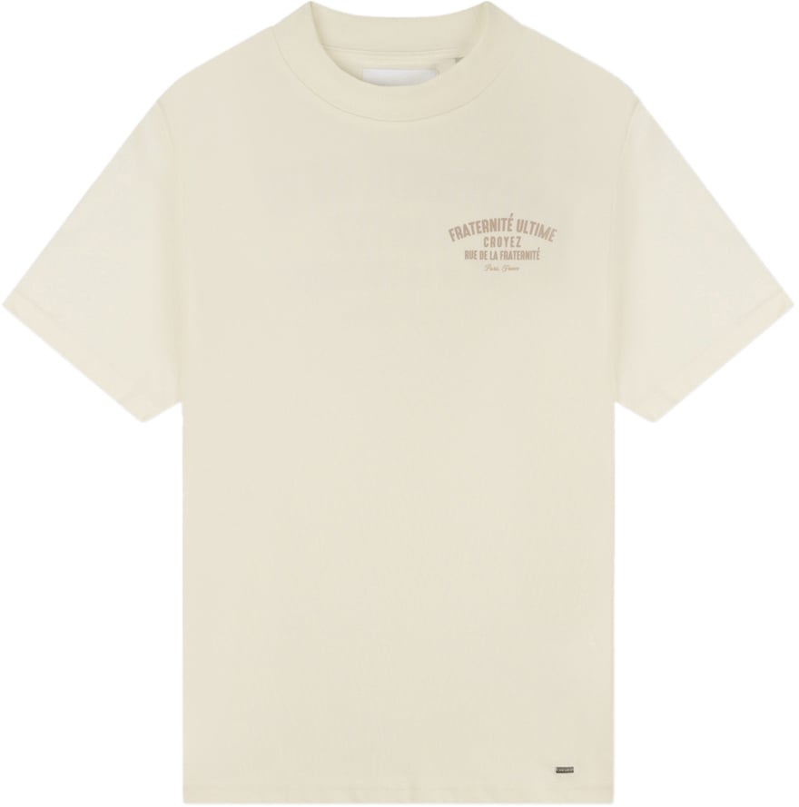 Croyez Croyez Fraternité Puff T-Shirt Wit