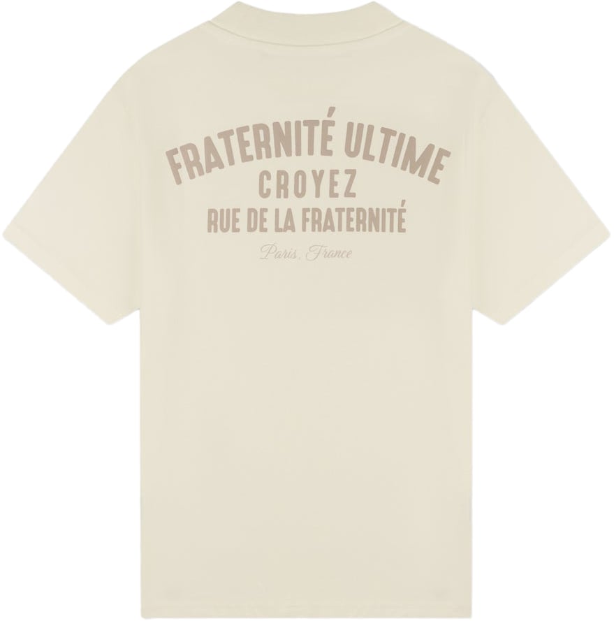 Croyez Croyez Fraternité Puff T-Shirt Wit