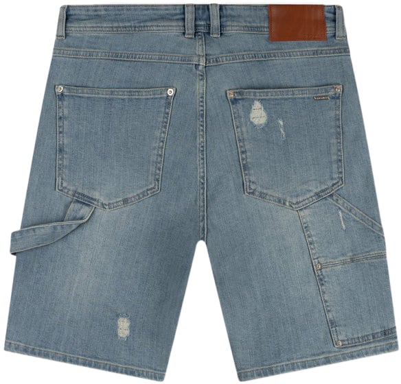 Croyez Croyez CH2 Carpenter Denim Shorts Blauw
