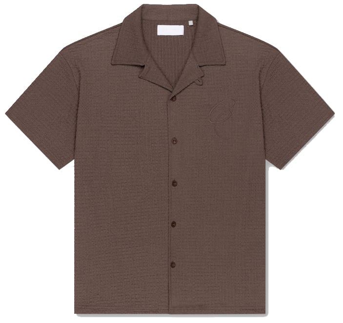 Croyez Croyez Zeplin Seersucker Shirt Bruin