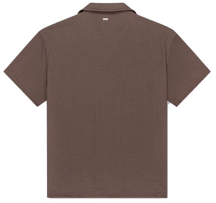 Croyez Croyez Zeplin Seersucker Shirt Bruin