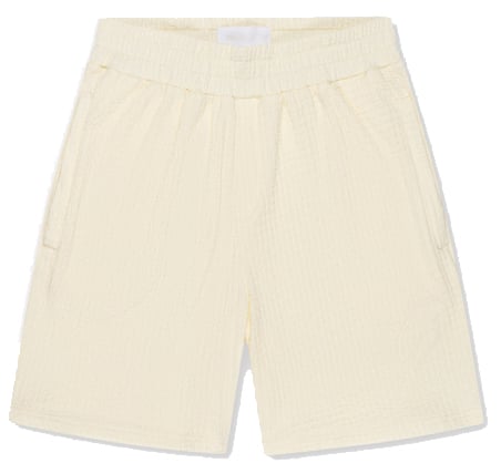 Croyez Croyez Zeplin Seersucker Shorts Wit