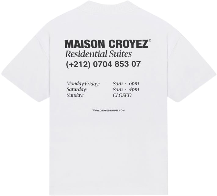 Croyez Croyez Maison T-Shirt Wit