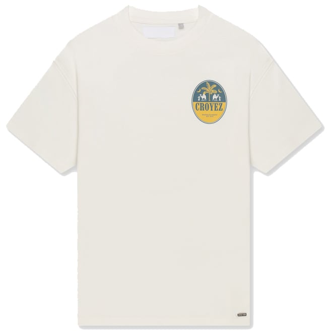 Croyez Croyez Camel T-Shirt Wit
