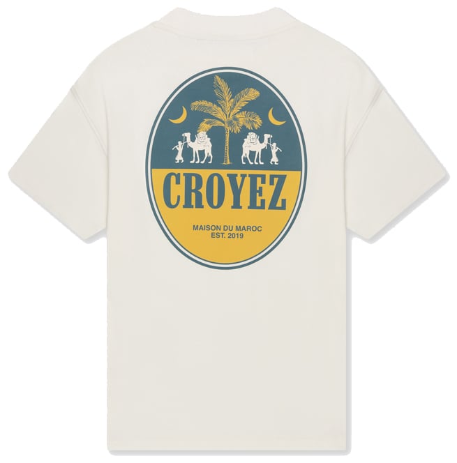 Croyez Croyez Camel T-Shirt Wit