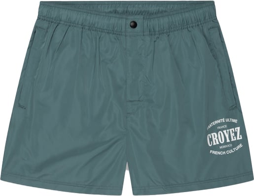 Croyez Croyez Stamp Swim Shorts Groen