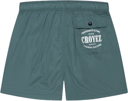 Croyez Croyez Stamp Swim Shorts Groen