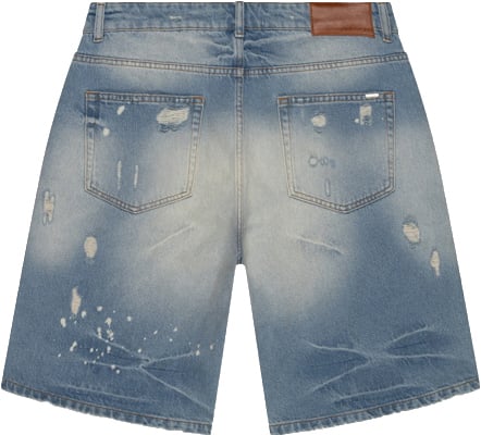 Croyez Croyez CD2 Washed Denim Shorts Blauw
