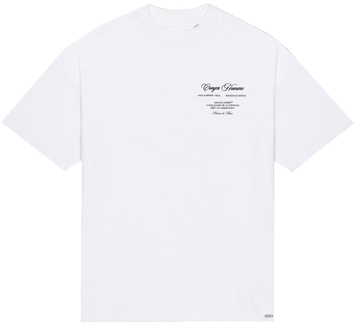 Croyez Croyez Showroom T-Shirt Wit