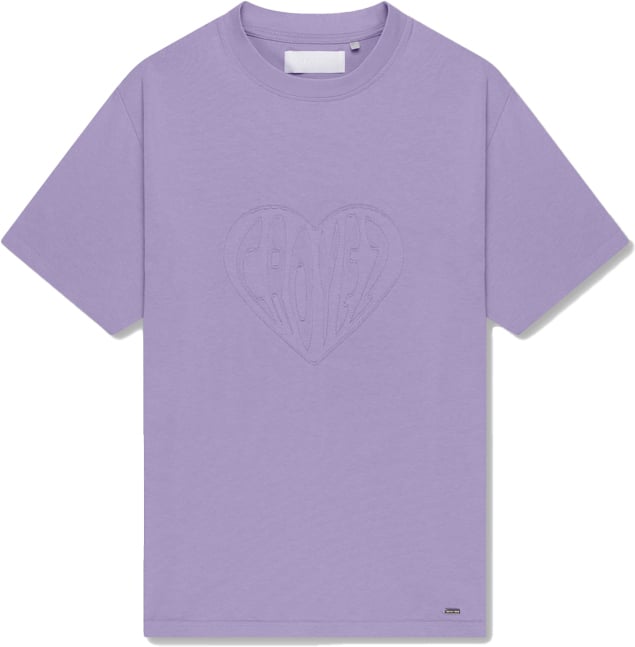 Croyez Croyez Cut Out Heart T-Shirt Paars