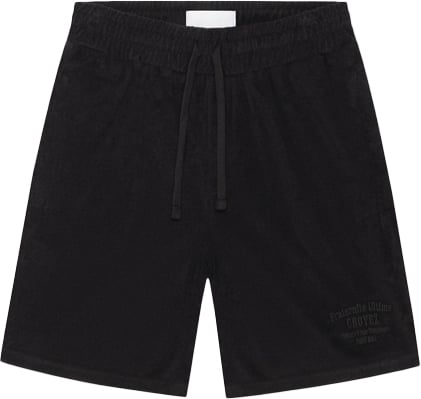 Croyez Croyez Fraternité Towelling Shorts Zwart