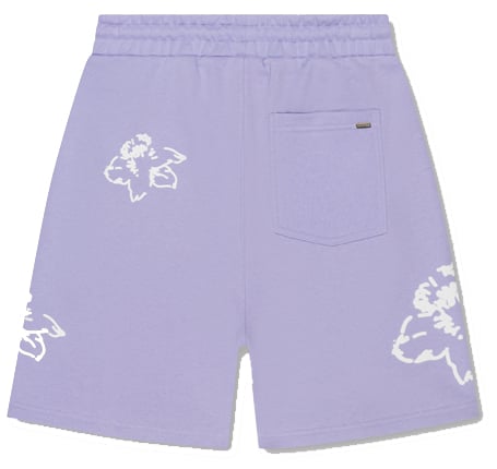Croyez Croyez Initial Flower Shorts Paars