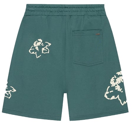 Croyez Croyez Initial Flower Shorts Groen