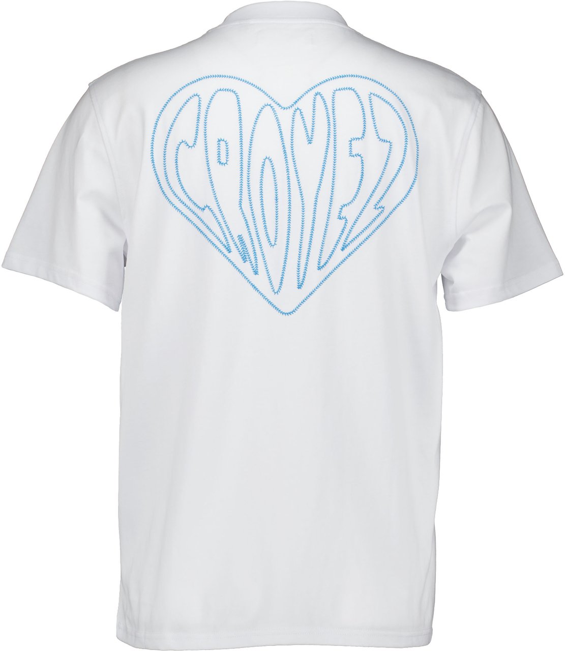 Croyez Croyez Croyez Stitched Heart T-shirts Wit Cr1-pf25-15 Wit