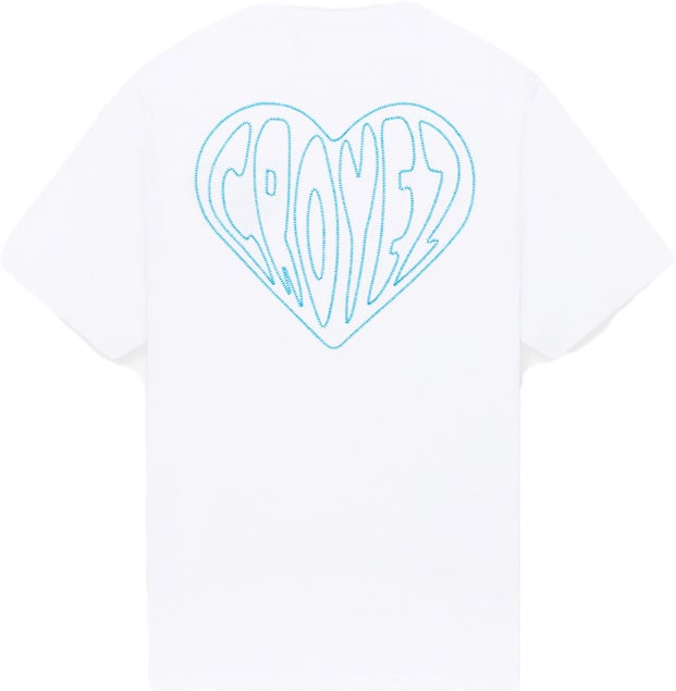 Croyez Croyez Stitched Heart T-Shirt Wit