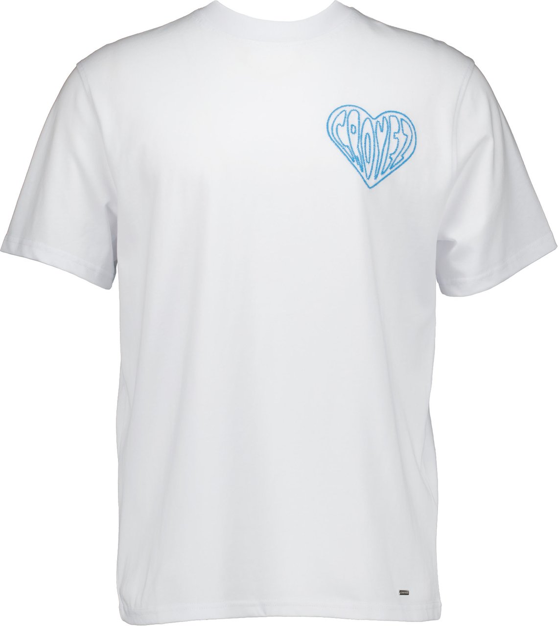 Croyez Croyez Croyez Stitched Heart T-shirts Wit Cr1-pf25-15 Wit