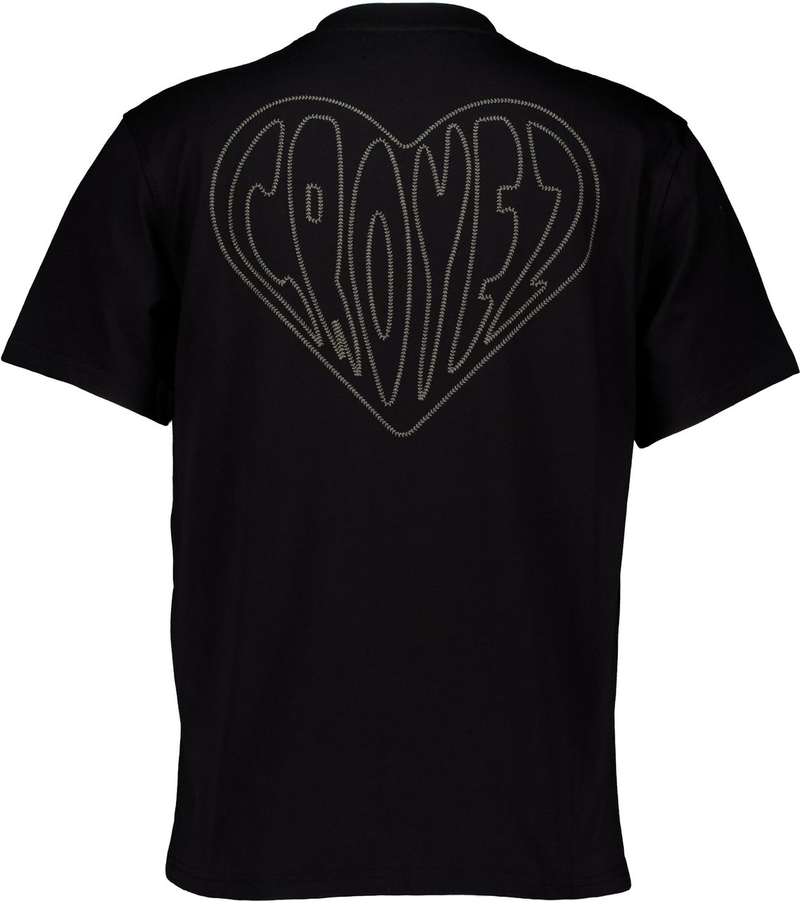 Croyez Croyez Croyez Stitched Heart T-shirts Zwart Cr1-pf25-15 Zwart