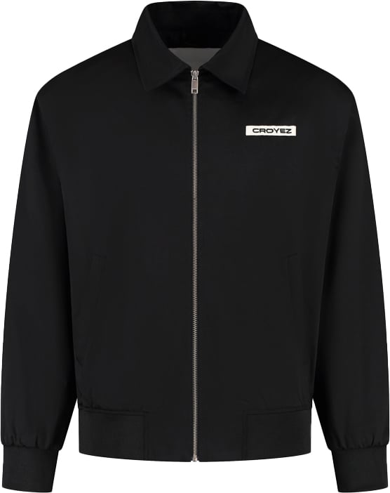 Croyez Croyez Étiquette Satin Jacket Zwart