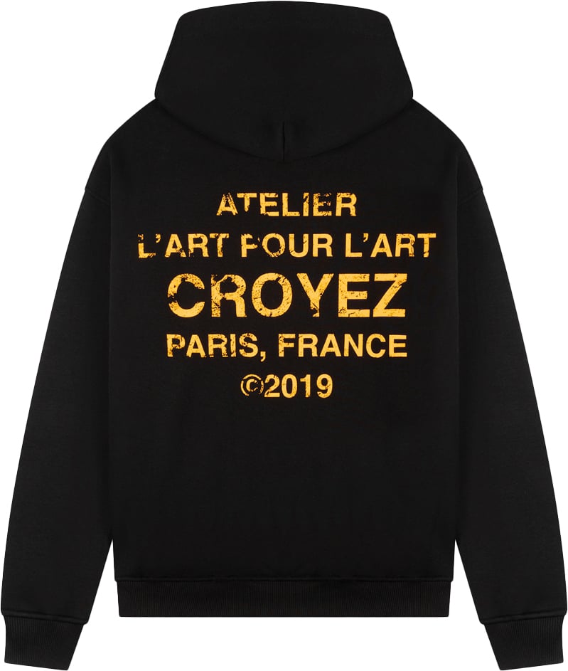 Croyez Croyez Gallery Grunge Hoodie Zwart