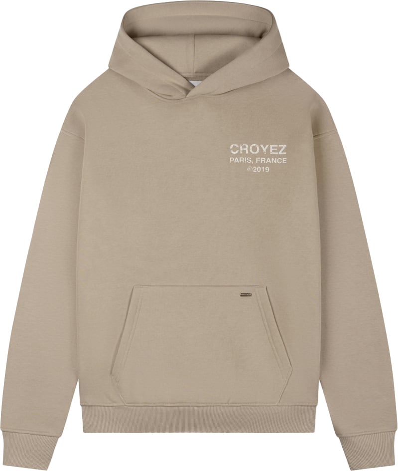 Croyez Croyez Gallery Grunge Hoodie Beige
