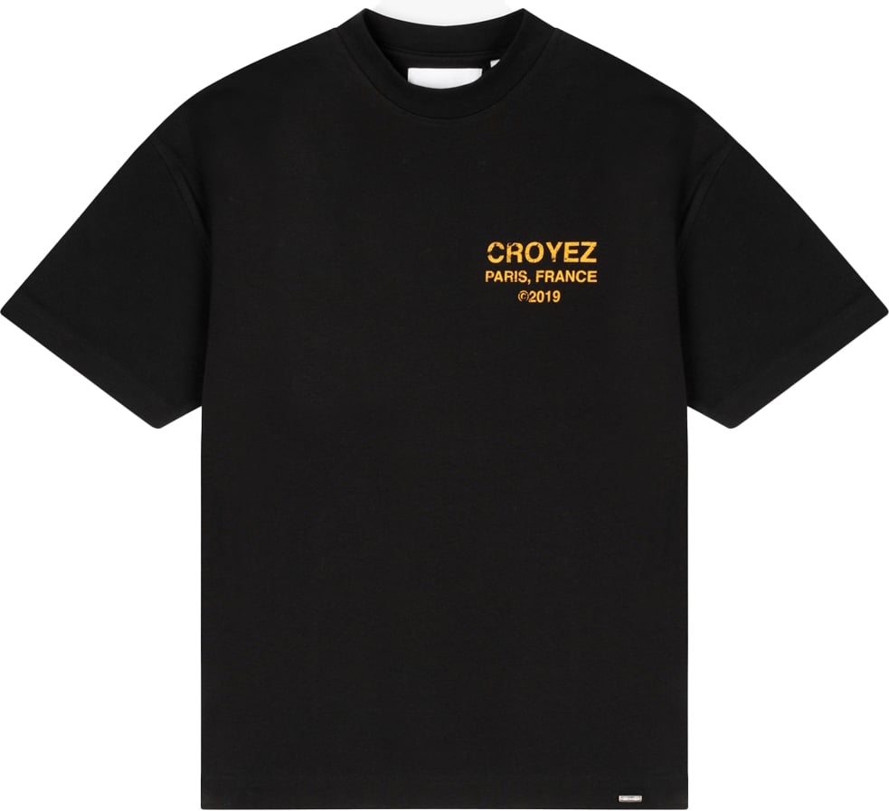 Croyez Croyez Gallery Grunge T-Shirt Zwart