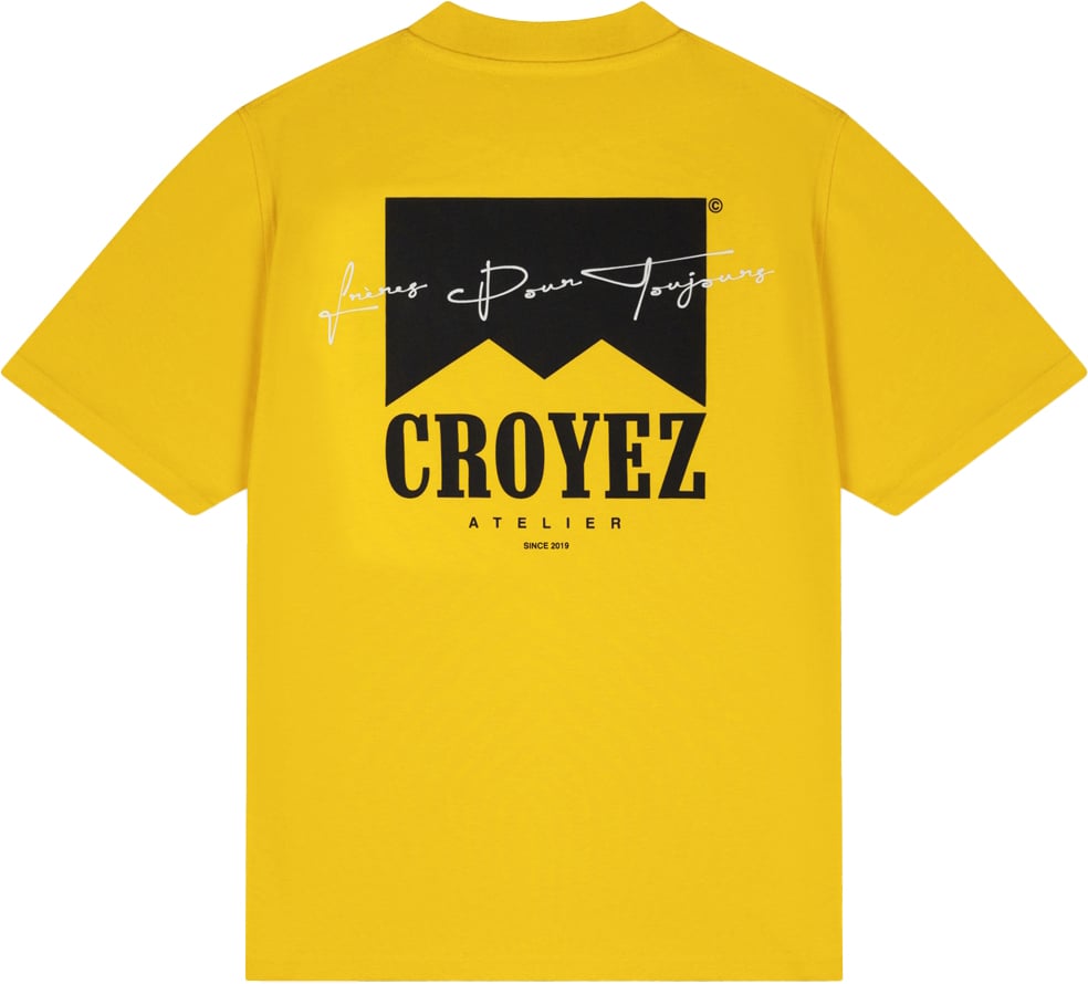 Croyez Croyez Fumes T-Shirt Geel