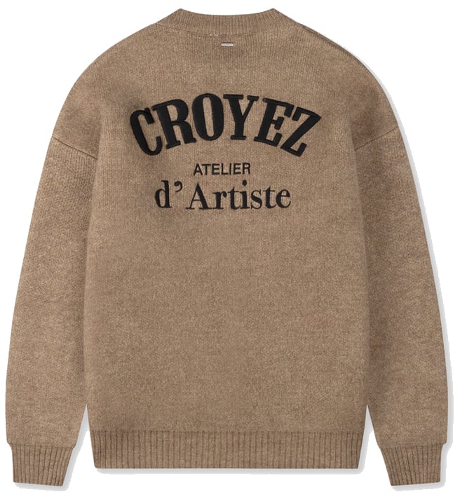 Croyez Croyez Gallery Knit Sweater Beige
