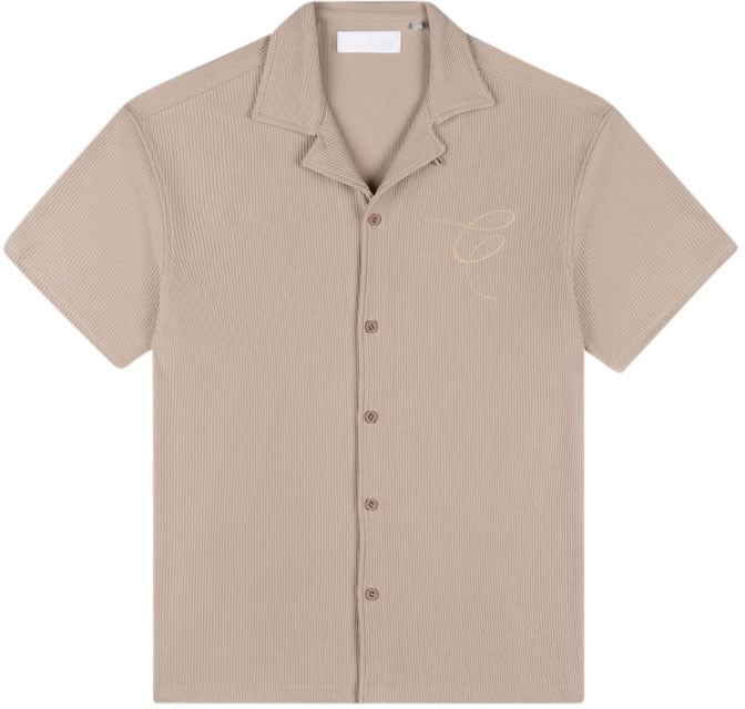 Croyez Croyez Ribbed Shirt Beige