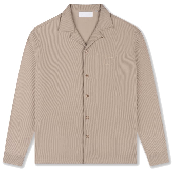 Croyez Croyez Ribbed Longsleeve Shirt Beige
