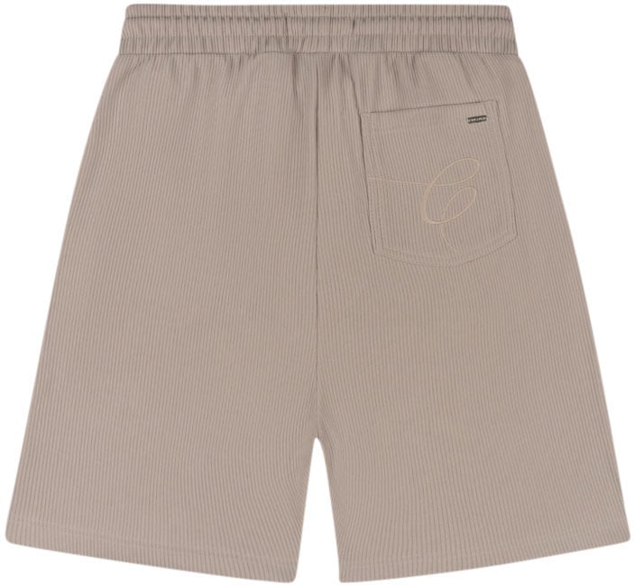 Croyez Croyez Ribbed Shorts Beige