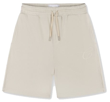 Croyez Croyez Ribbed Shorts Wit