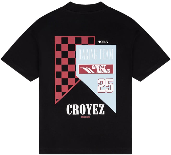 Croyez Croyez Fumes Flag T-Shirt Zwart