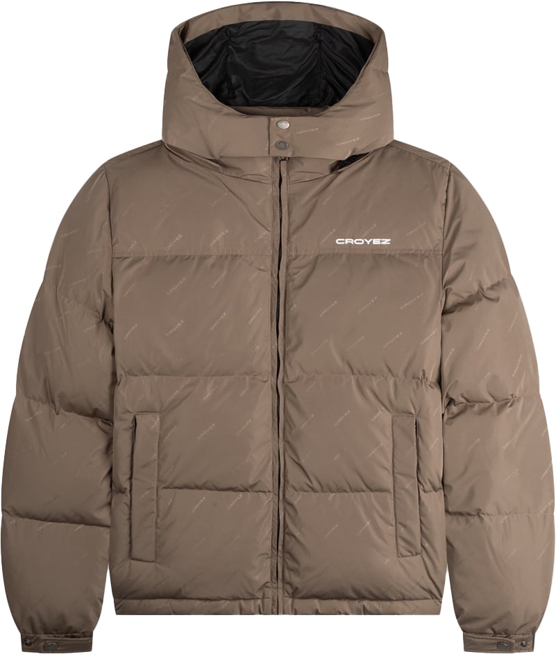 Croyez Croyez Allover Puffer Jacket Bruin