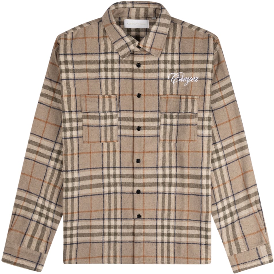 Croyez Croyez Essence Flannel Shirt Bruin